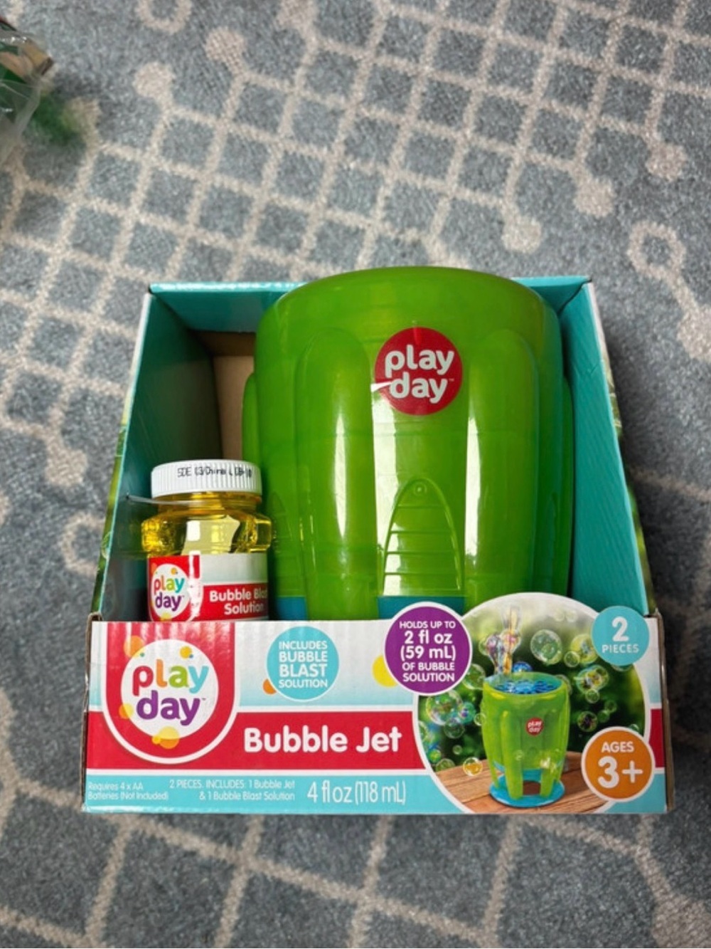 Play Day Bubble Jet Bubble Machine - Green